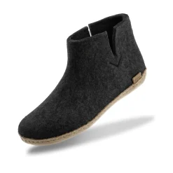 Boot with leather sole - Charcoal