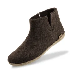 Boot with leather sole - Chestnut