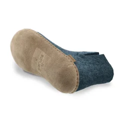 Boot with leather sole - Denim