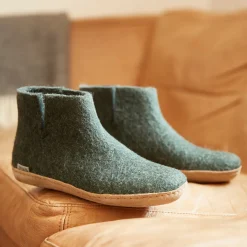 Boot with leather sole - Forest