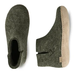 Boot with leather sole - Forest