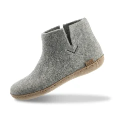 Boot with leather sole - Grey