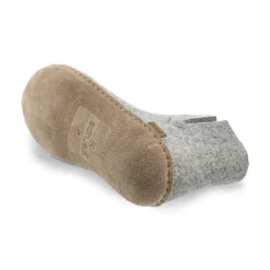 Boot with leather sole - Grey
