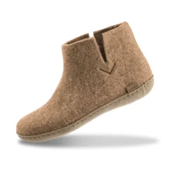 Boot with leather sole - Sand