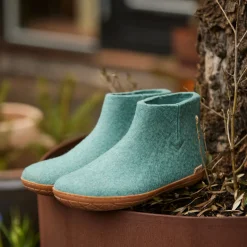 Boot with natural rubber sole - honey - North Sea