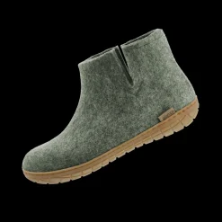 Boot with natural rubber sole - honey - Moss
