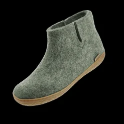Boot with natural rubber sole - honey - Moss