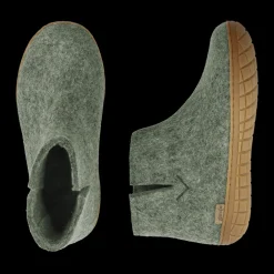 Boot with natural rubber sole - honey - Moss