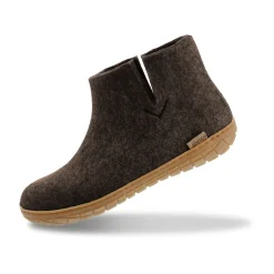 Boot with natural rubber sole - honey - Chestnut