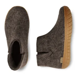 Boot with natural rubber sole - honey - Chestnut