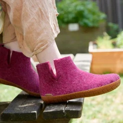 Boot with natural rubber sole - honey - Cranberry