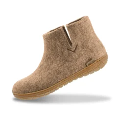 Boot with natural rubber sole - honey - Sand