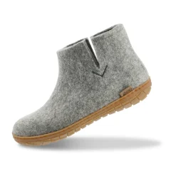 Boot with natural rubber sole - honey - Grey