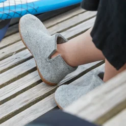 Boot with natural rubber sole - honey - Grey
