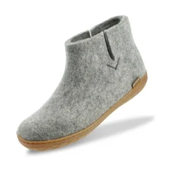 Boot with natural rubber sole - honey - Grey