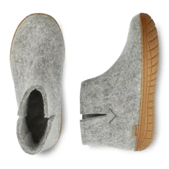 Boot with natural rubber sole - honey - Grey