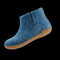 Boot with natural rubber sole - honey - Petrol