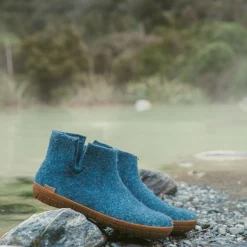 Boot with natural rubber sole - honey - Petrol