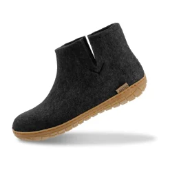 Boot with natural rubber sole - honey - Charcoal