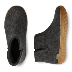 Boot with natural rubber sole - honey - Charcoal