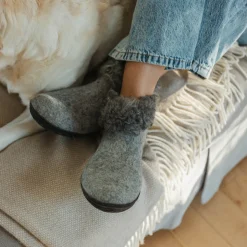 Boot with wool shaft - Limited edition - Grey