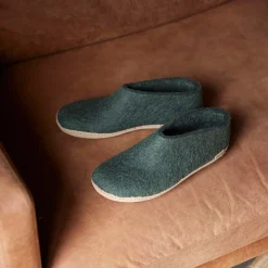 Shoe with leather sole - Forest