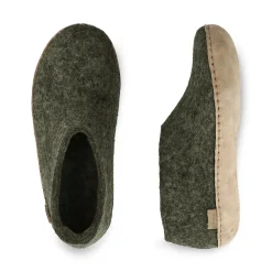 Shoe with leather sole - Forest