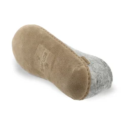 Shoe with leather sole - Grey