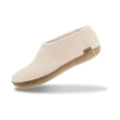 Shoe with leather sole - Off white