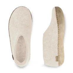 Shoe with leather sole - Off white