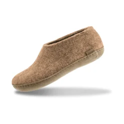 Shoe with leather sole - Sand