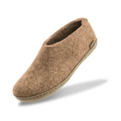 Shoe with leather sole - Sand