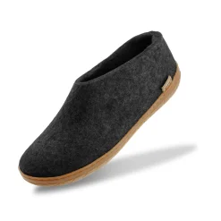 Shoe with natural rubber sole - honey - Charcoal