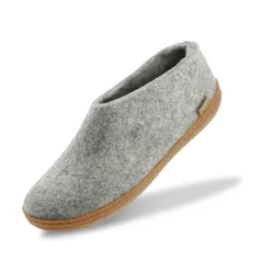 Shoe with natural rubber sole - honey - Grey
