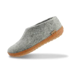 Shoe with natural rubber sole - honey - Grey