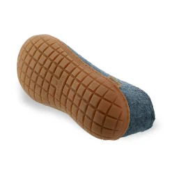 Shoe with natural rubber sole - honey - Denim