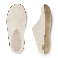 Slip-on with leather sole - Off white