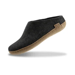Slip-on with leather sole - Charcoal