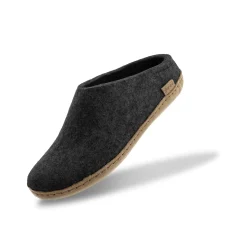 Slip-on with leather sole - Charcoal