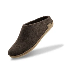 Slip-on with leather sole - Chestnut