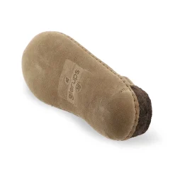 Slip-on with leather sole - Chestnut