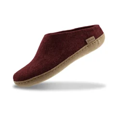 Slip-on with leather sole - Beet