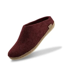 Slip-on with leather sole - Beet