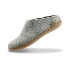 Slip-on with leather sole - Grey