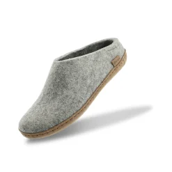 Slip-on with leather sole - Grey