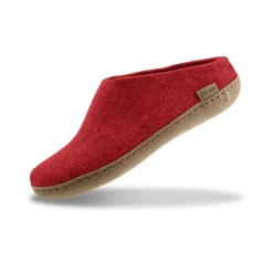 Slip-on with leather sole - Red