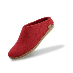 Slip-on with leather sole - Red