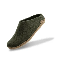 Slip-on with leather sole - Forest