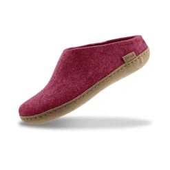 Slip-on with leather sole - Cranberry
