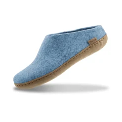 Slip-on with leather sole - Sky